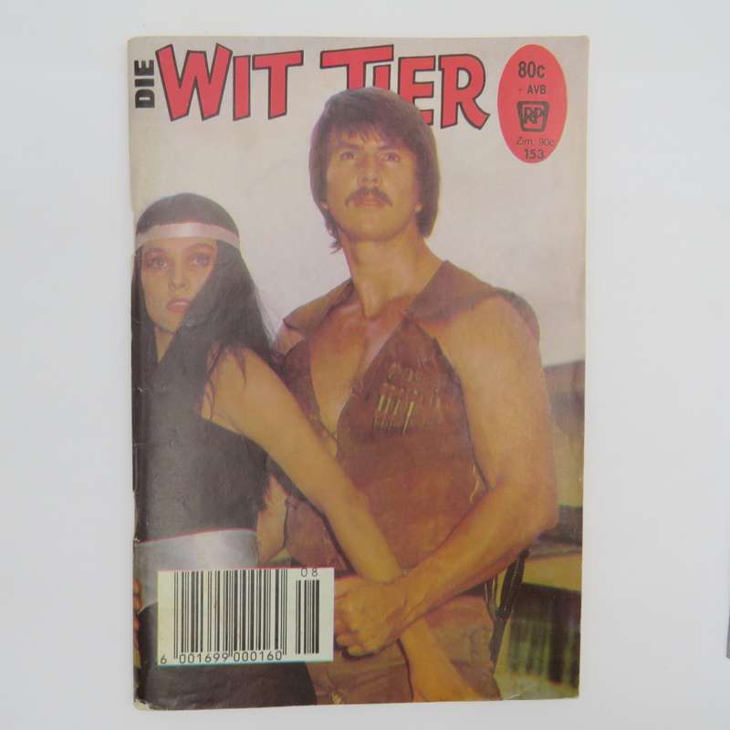 Die Wit Tier no 153 (tier with moustache) Afrikaans photo comic book