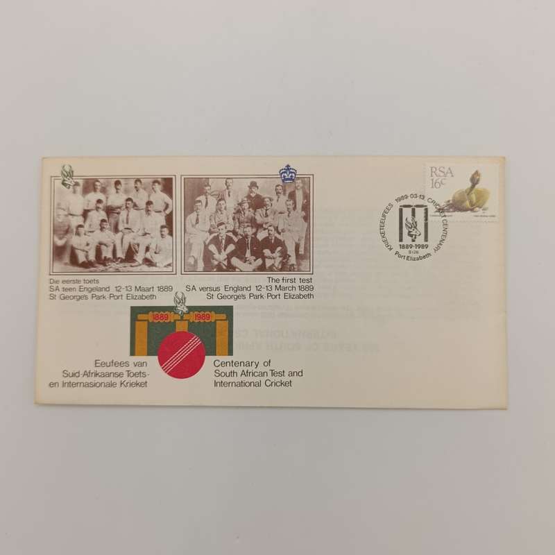 Cricket First Day cover 1989 Test Cricket Centenary