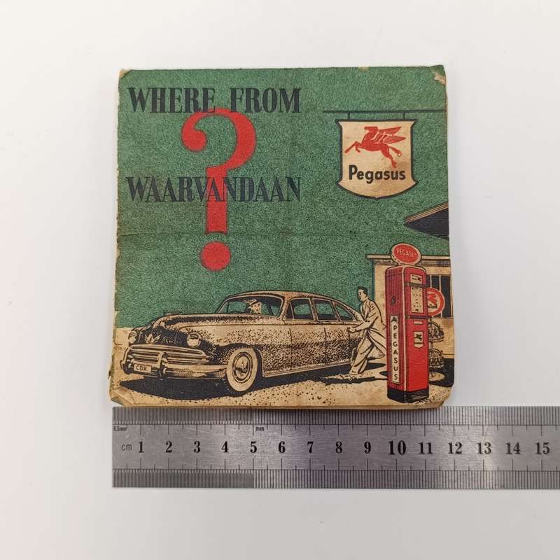 Vintage Pegasus `Where from/Waarvandaan?` South African car registration letters booklet