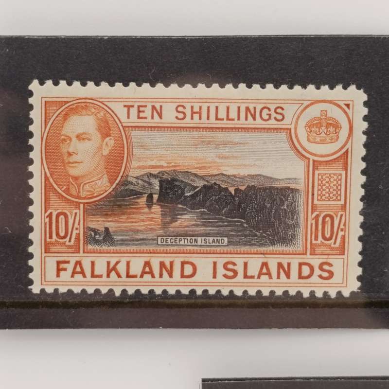 Falkland Islands - 1st printings (1938-50) 5 Shilling, 10 Shilling, 1 Pound VF LMM, 5G 161-63