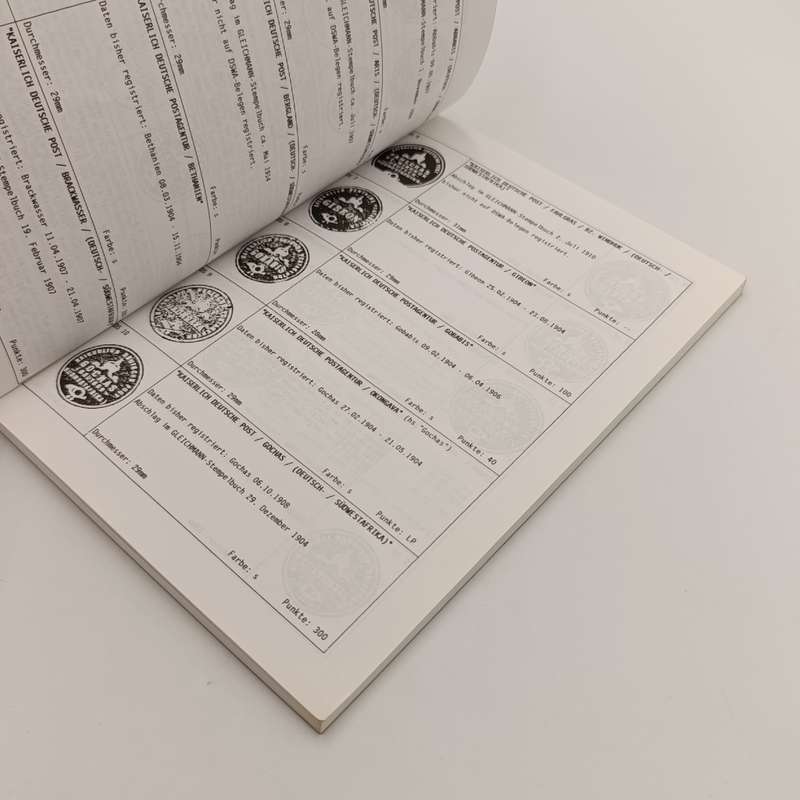 Stamp catalogue German - Drenstsiegel and Feldpostformulare van Deutch - SuidwestAfrica