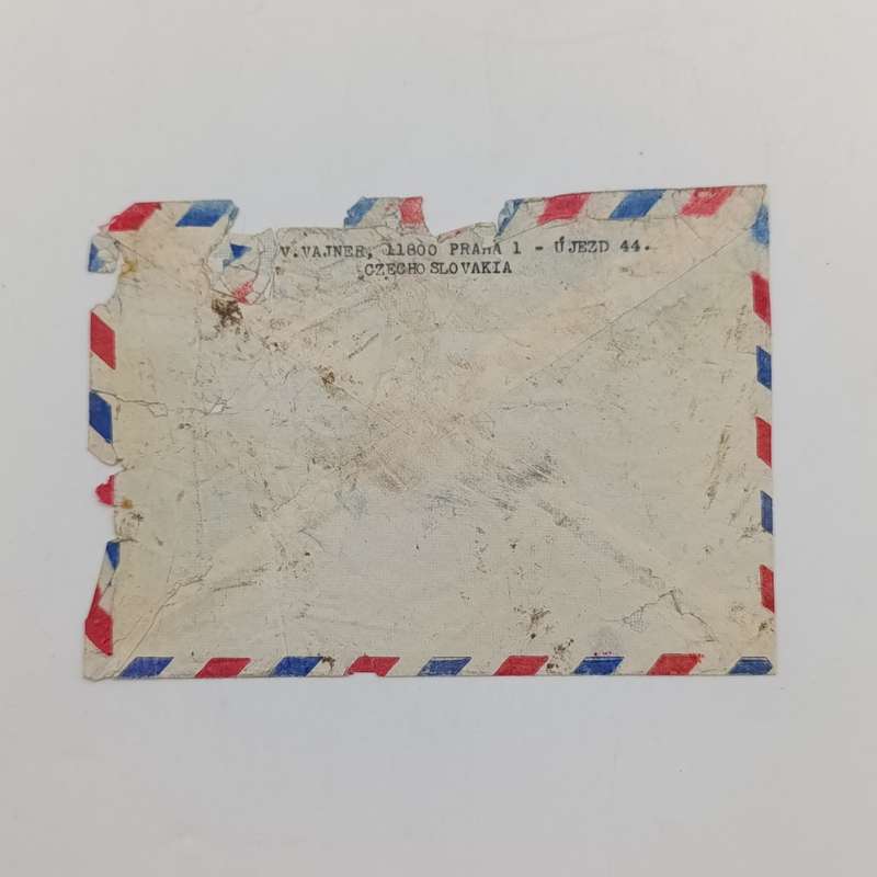 Letter posted from Czeckoslovakia to Claremont, South Africa and returned from air crash