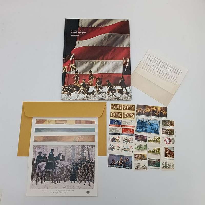 Heritage collection of United States Stamps commemorating the bicentennial