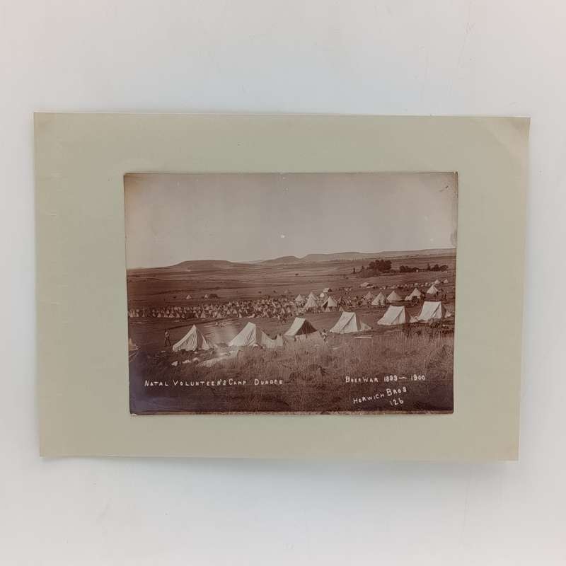 Boer war photo of Natal Volunteer Camp Dundee (1899-1900) 150mm x 200mm