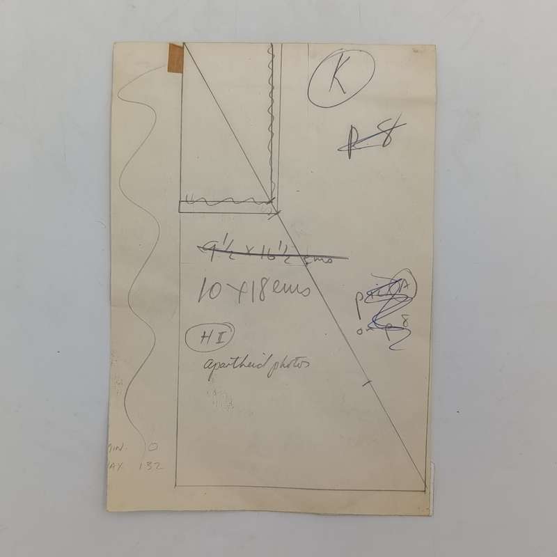 Vintage original The Argus apartheid photo 205mmx140mm setting marks at back