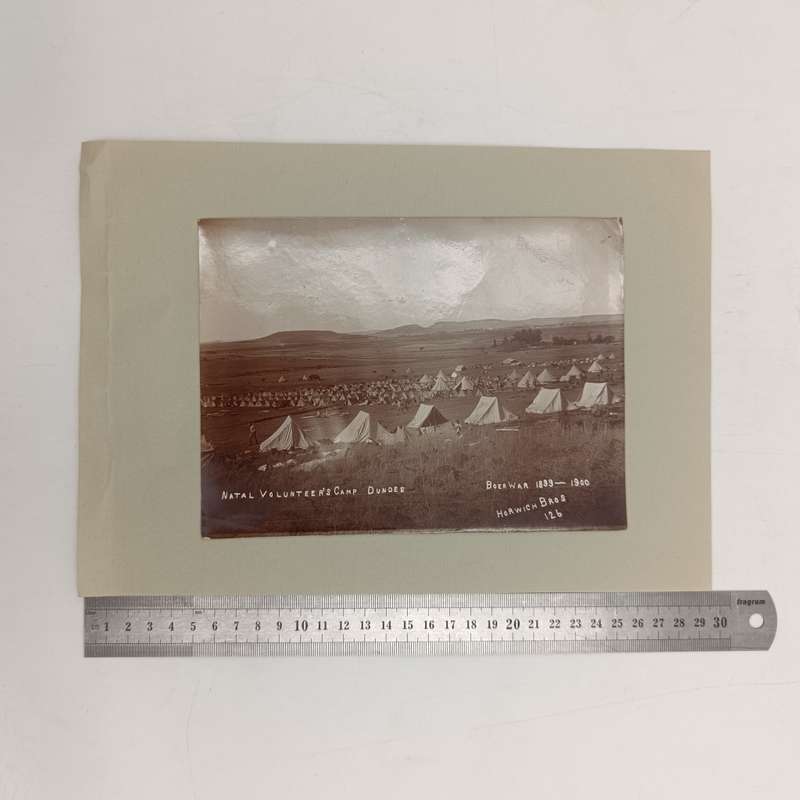 Boer war photo of Natal Volunteer Camp Dundee (1899-1900) 150mm x 200mm