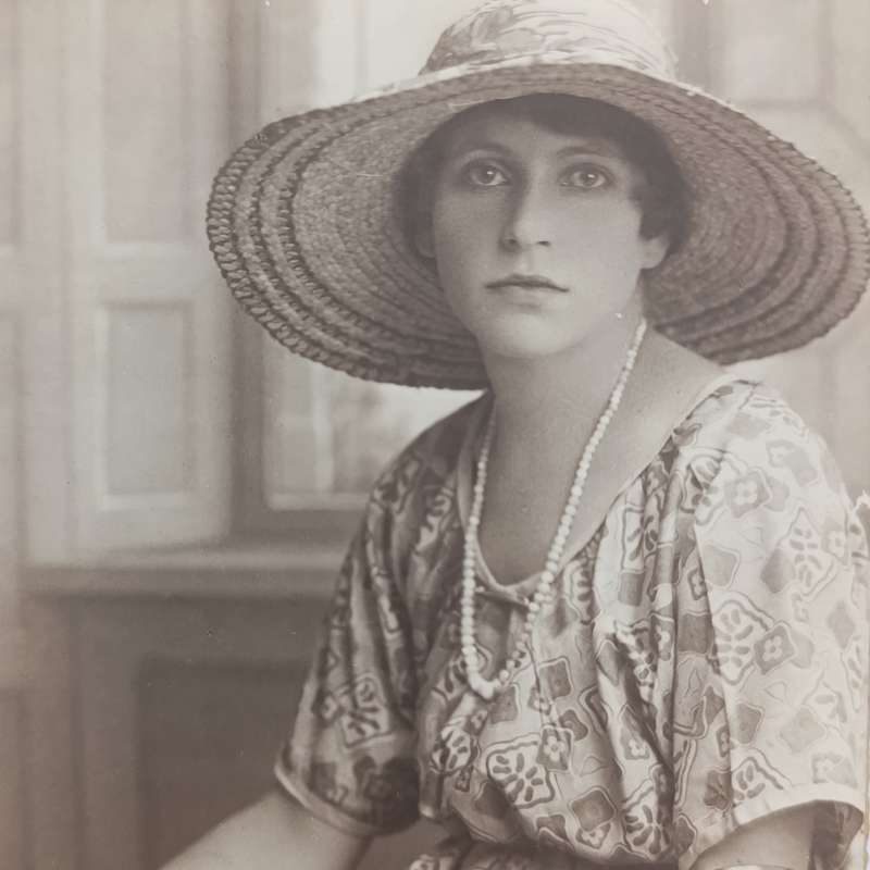 Early 1900`s photo of lady with slave bangle