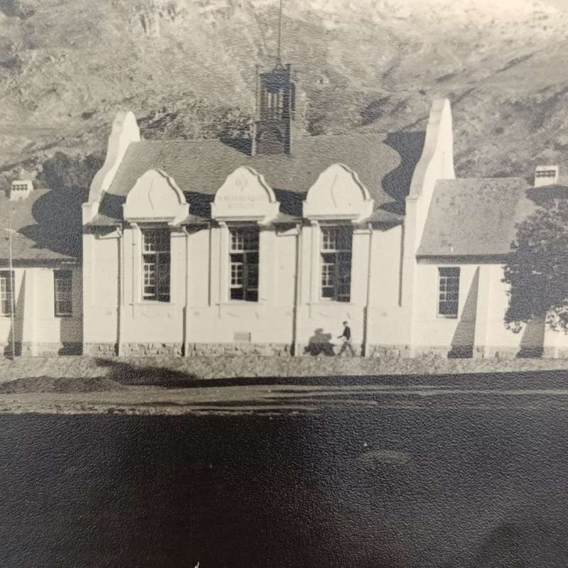 De Villiers Graaff High School in Villiersdorp - vintage photo - original