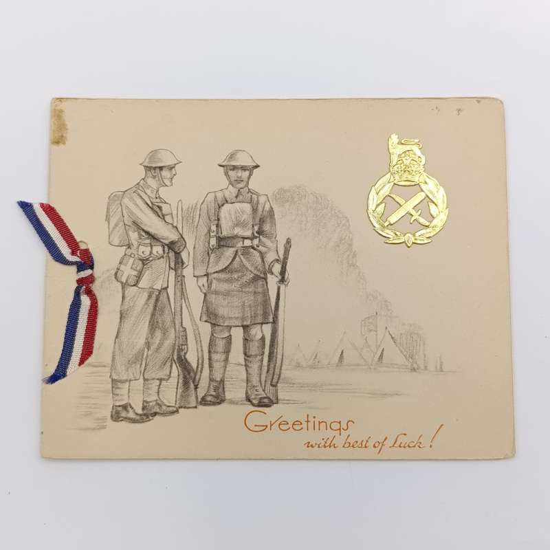 WW2 The British Army Greetings card