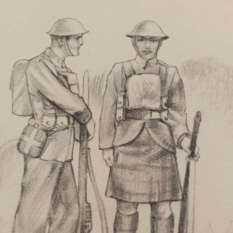 WW2 The British Army Greetings card
