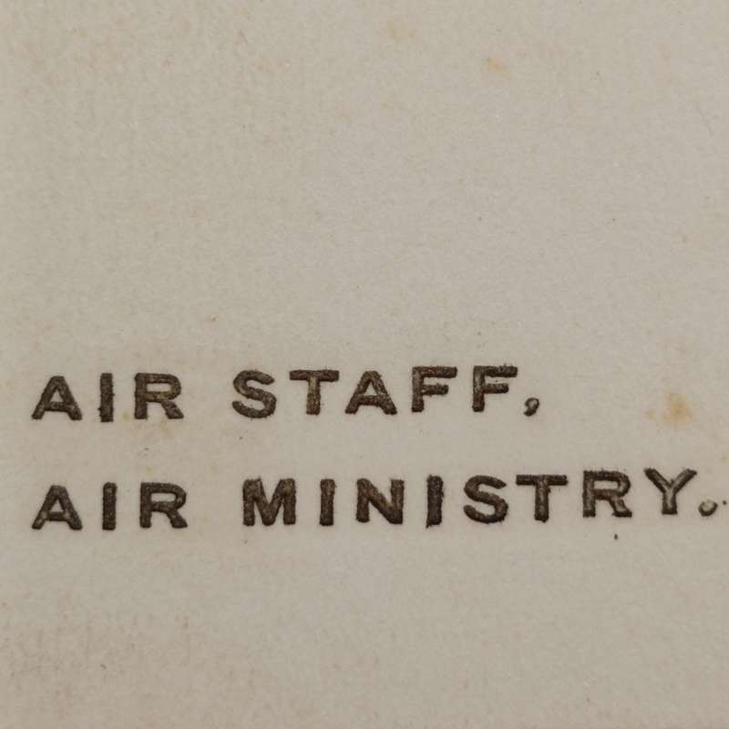 WW2 Royal Air Force Air Staff Air Ministry Greetings card