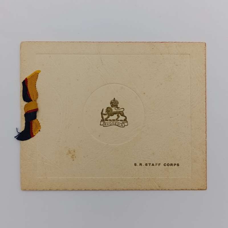 WW2 Southern Rhodesia Staff Corps Christmas Greetings card
