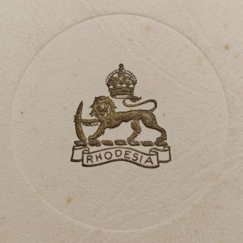 WW2 Southern Rhodesia Staff Corps Christmas Greetings card