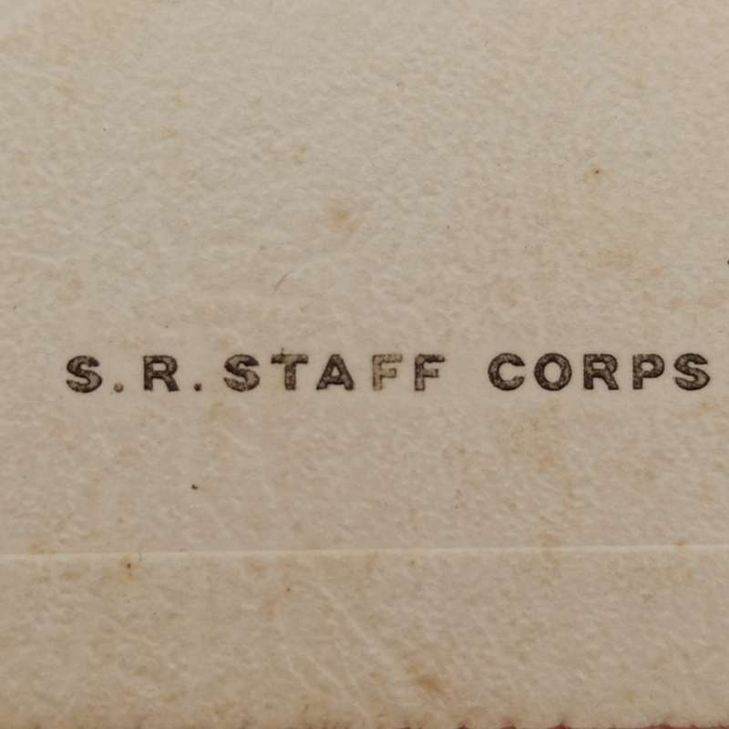 WW2 Southern Rhodesia Staff Corps Christmas Greetings card