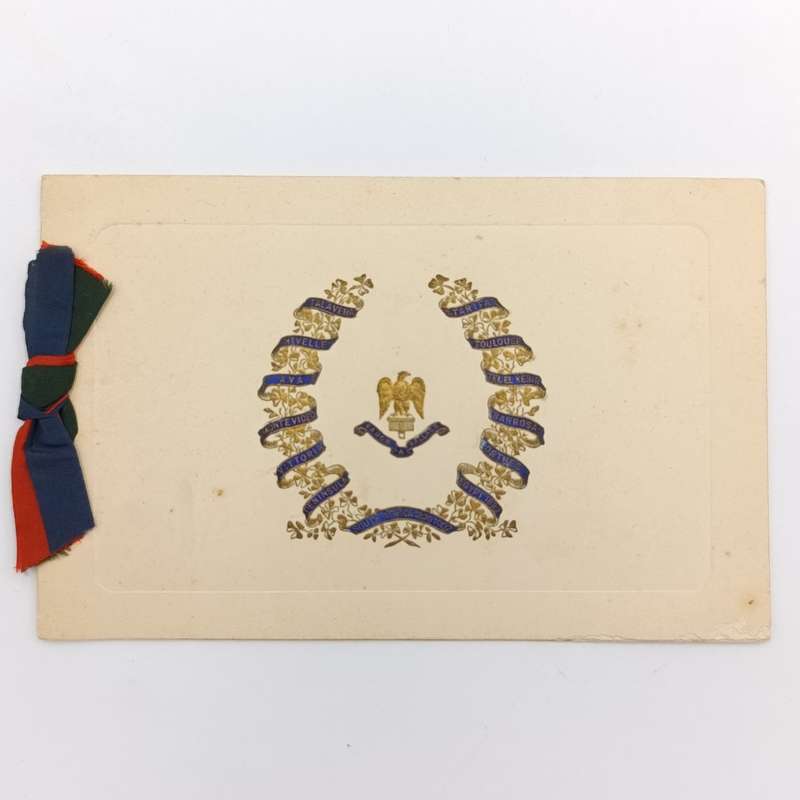 WW1 The Royal Irish Fusiliers Christmas Greetings card