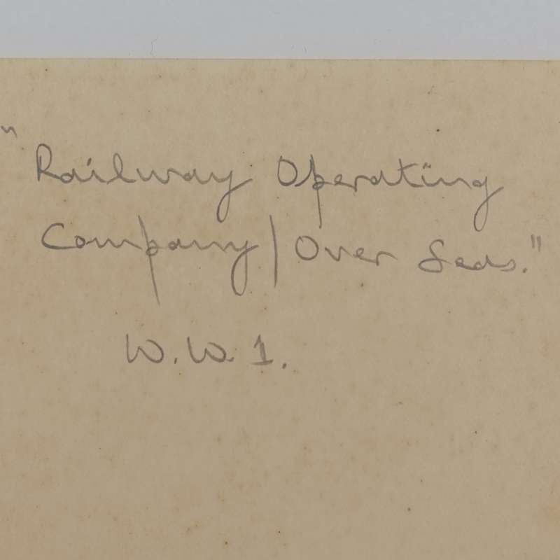 WW1 Railway Operating Company Overseas France Christmas greetings card