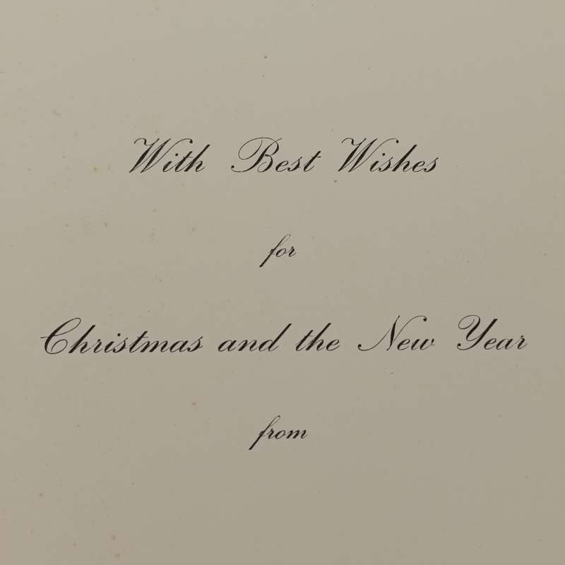 WW2 Royal Air Force Headquarters Fighter command Christmas greetings card