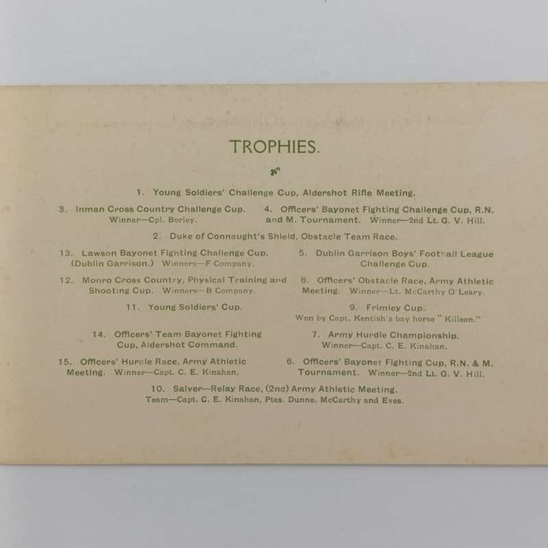 The Royal Irish Fusiliers in Cairo, Egypt 1926 Christmas greetings card with picture