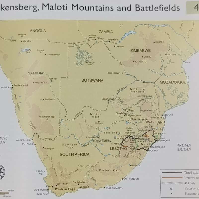 Overland through Southern Africa - 14 Tour with maps by Willie and Sandra Olivier