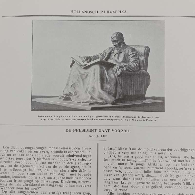 Bound volumes of the monthly Paper Hollandsch - Zuid Afrika. July 1909 - June 1910