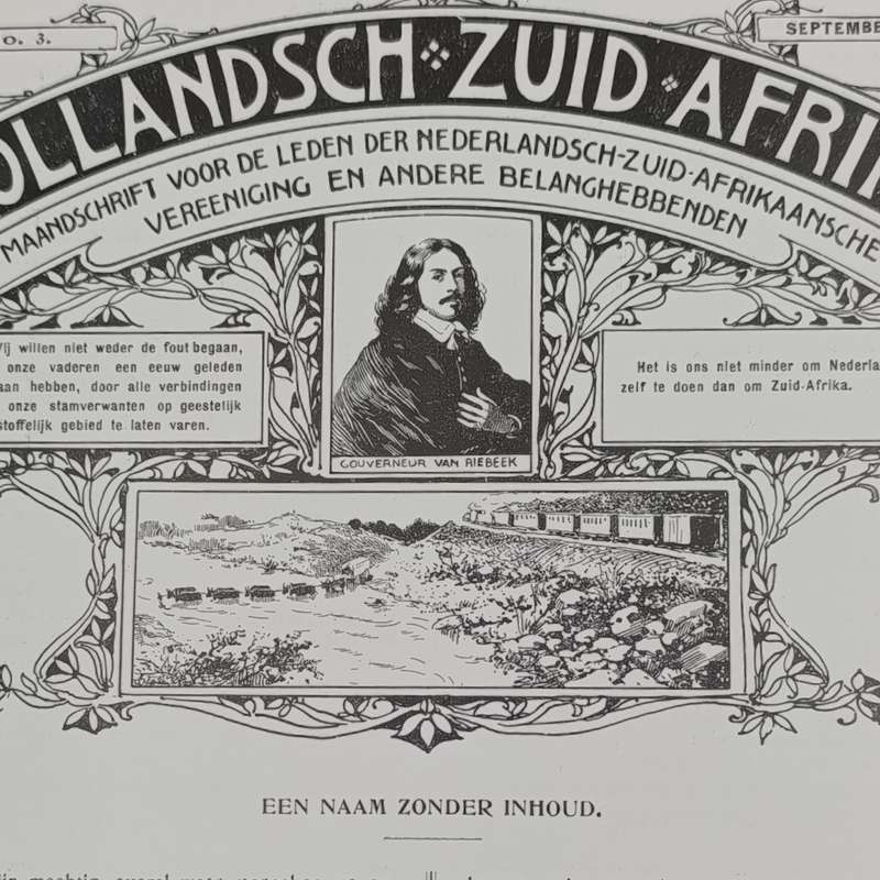 Bound volumes of the monthly Paper Hollandsch - Zuid Afrika. July 1909 - June 1910