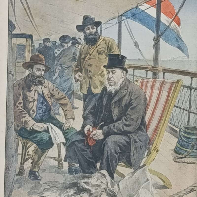 Le Petit Journal 25 November 1900 - Mr Kruger Sur le Gelderland