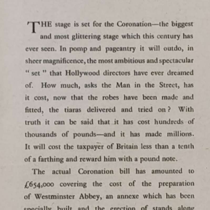 Antique news paper Cape Times Coronation Supplement May 11th, 1937 in poor condition