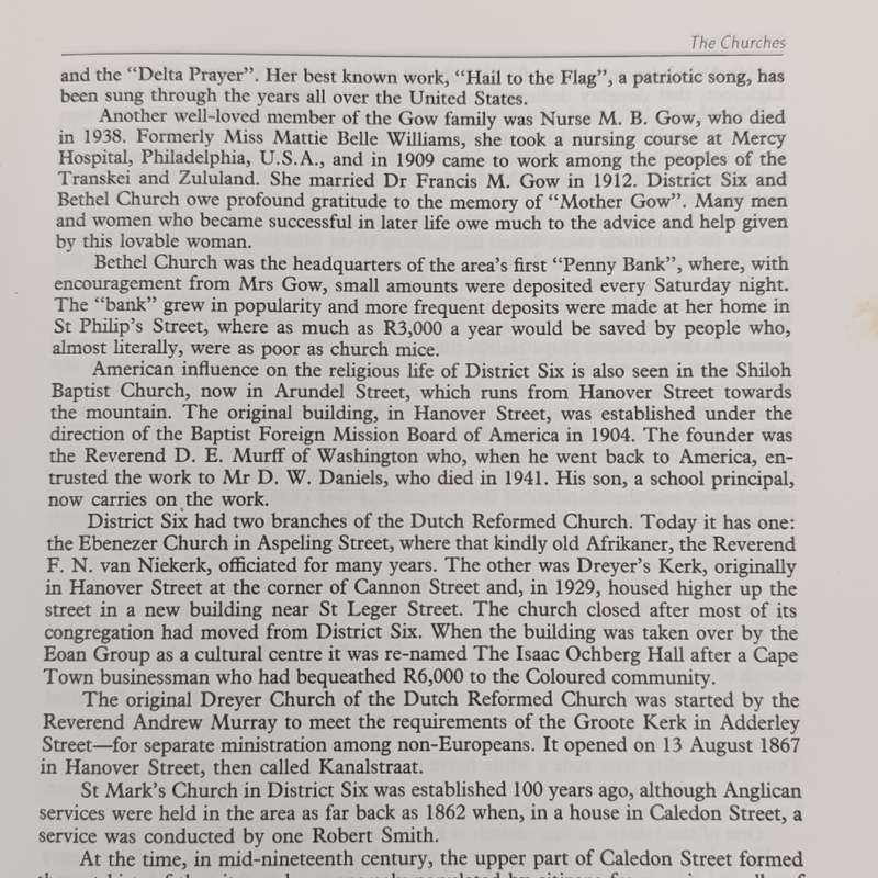 District Six book by Bruce Franck, George Manuel and Denis Hatfield