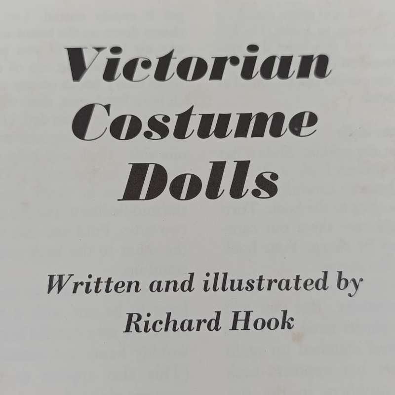 Victorian Costume dolls book - Wolfe historical dress-a-doll series