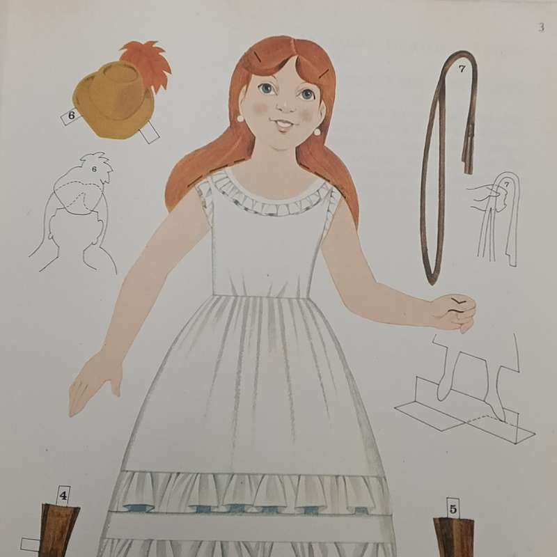 Victorian Costume dolls book - Wolfe historical dress-a-doll series
