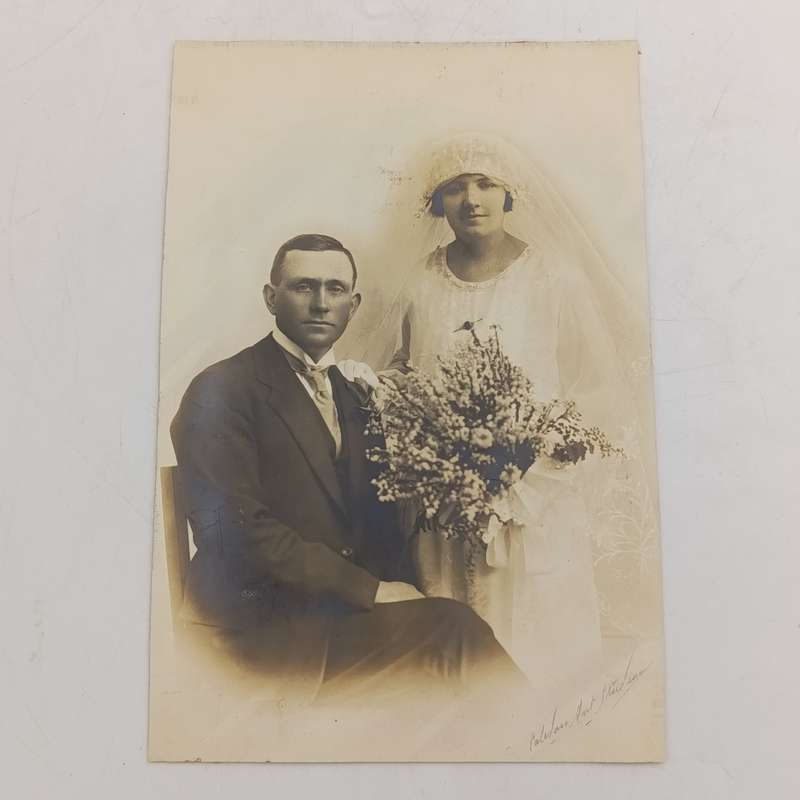 Antique Wedding photo of oom Japie en Tannie Grietha Beukes