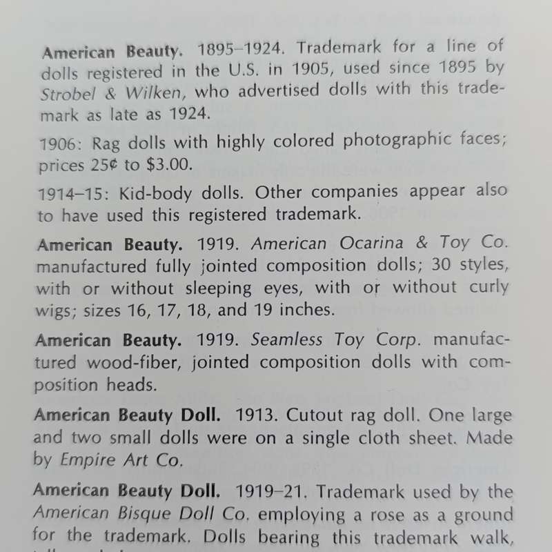 The Collectors Encyclopedia of Dolls