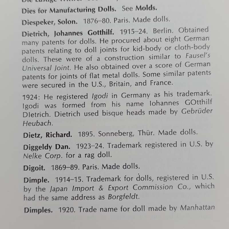 The Collectors Encyclopedia of Dolls