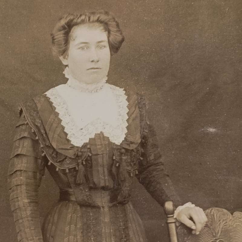 Antique photo of Sannie Beukes -Bredasdorp