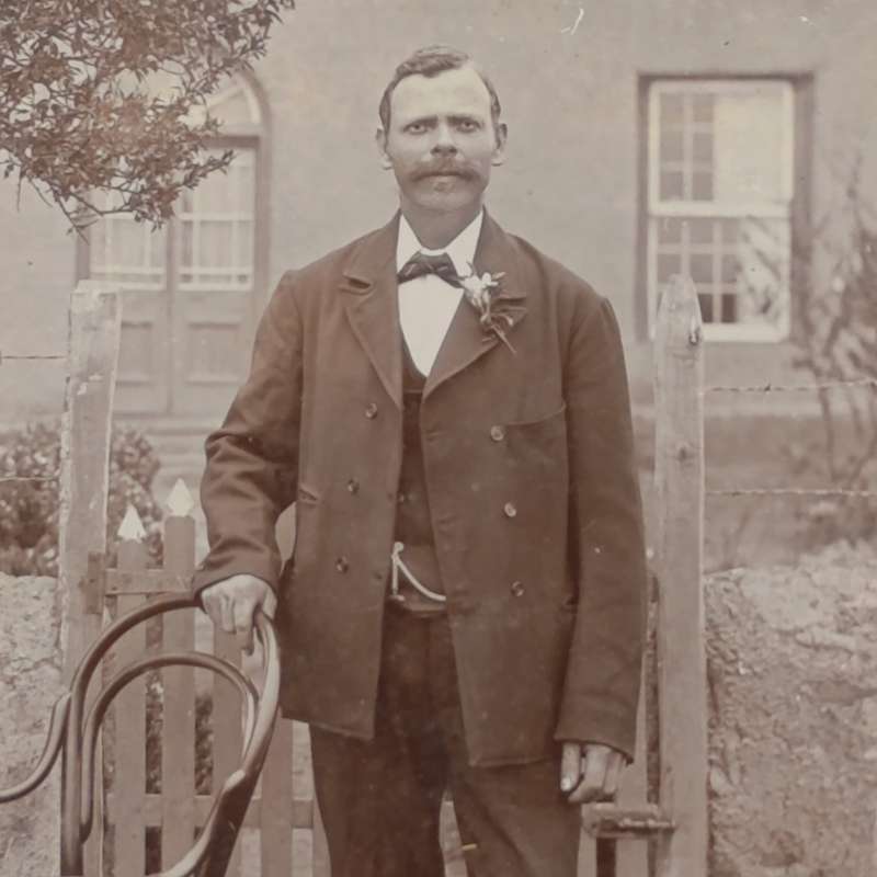 Antique photo of Oom Willem Groenewald - taken in Cape Town