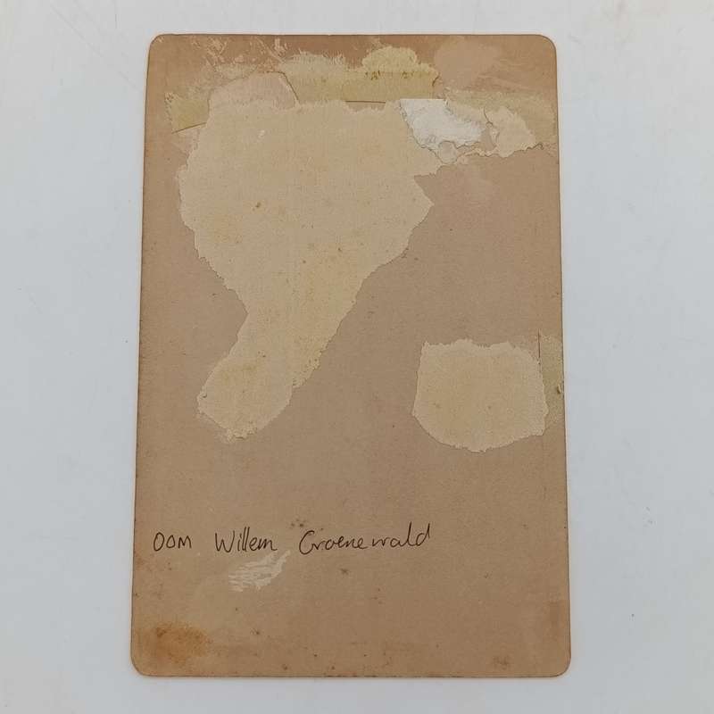 Antique photo of Oom Willem Groenewald - taken in Cape Town