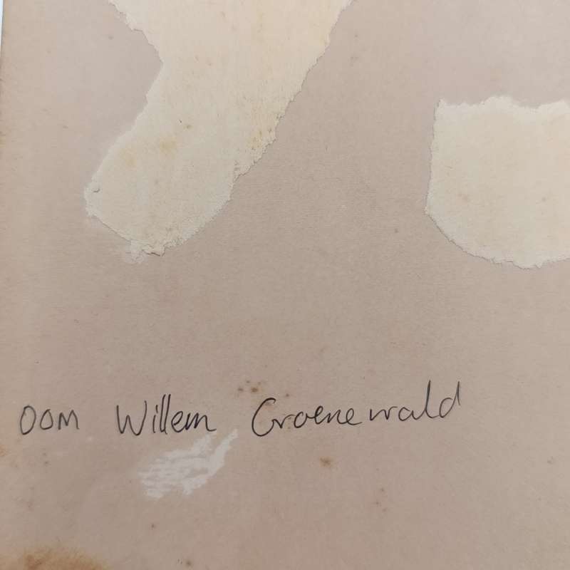 Antique photo of Oom Willem Groenewald - taken in Cape Town