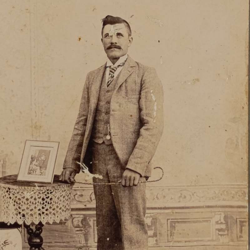 Antique photo of Barend Francois van Wyk of Olyfenrivier, Van Wyksdorp