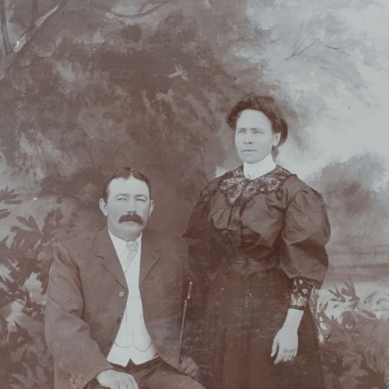 Lot of 3 Antique photos of Alice Groenewald and her husband (2 from Robertson 1 from Bredasdorp)
