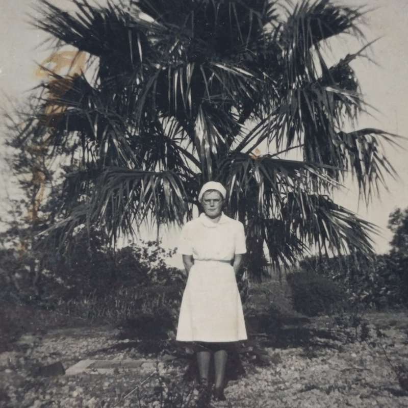 Vintage photo of Driekie Franken - Nurse at Caledon Hospital