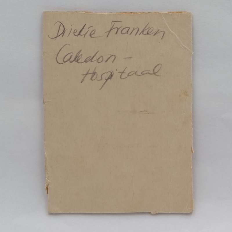 Vintage photo of Driekie Franken - Nurse at Caledon Hospital