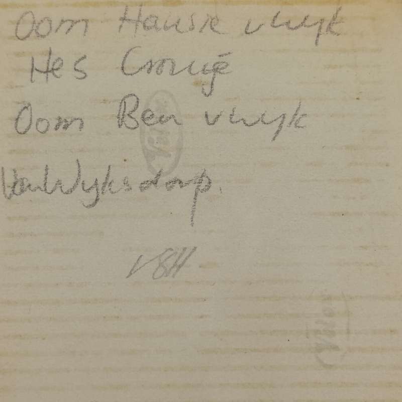 Vintage photo of Hansie van Wyk Hes Cronje Ben van Wyk - Vanwyksdorp area +- 1930