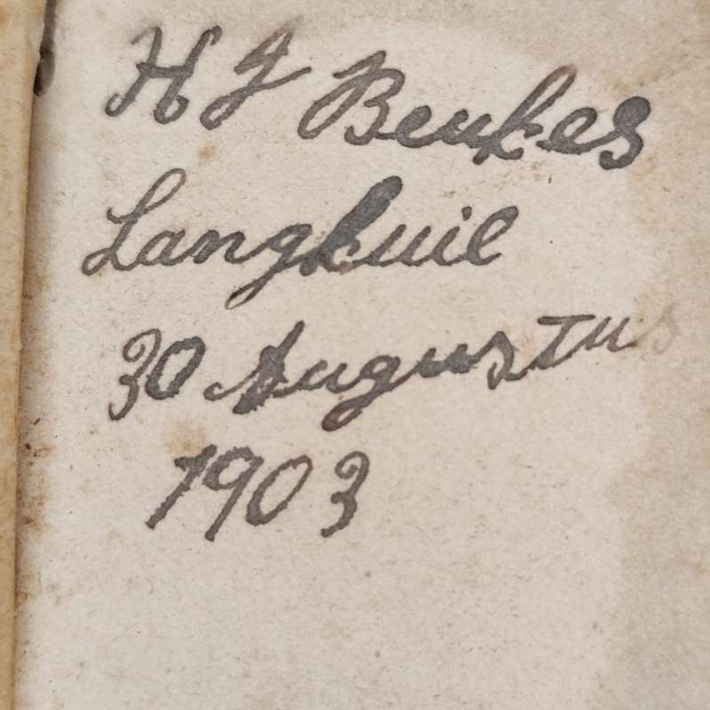1885 Psalmen and Gezangen booklet - well used