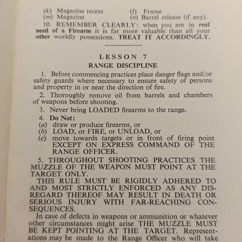The Possession, Use, Care and Safe Custody of Firearms by Col. J.A Noppe