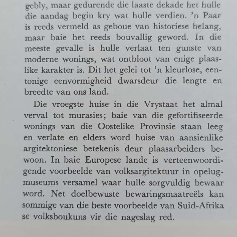 Bewaringvan ons erfenis - Deel 1 - Bewaring van ou geboue en historiese corblyfsels