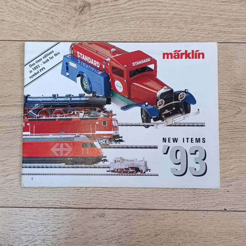 Marklin Model Railway Catalogue (6 books)- 1971E, 1972E, 1974E, 1975E, 1990-91, '93E