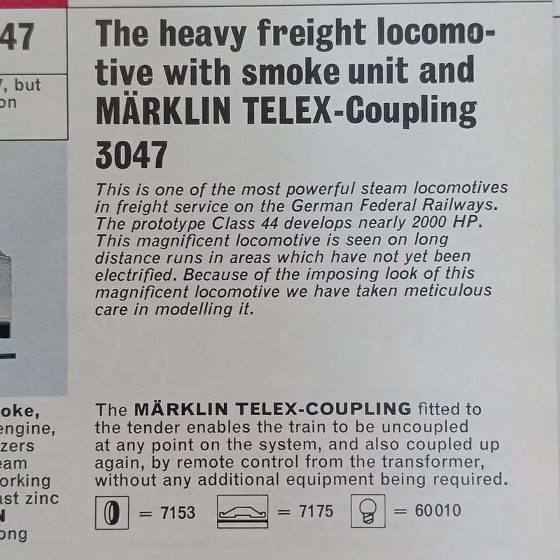 Marklin Model Railway Catalogue (6 books)- 1971E, 1972E, 1974E, 1975E, 1990-91, '93E