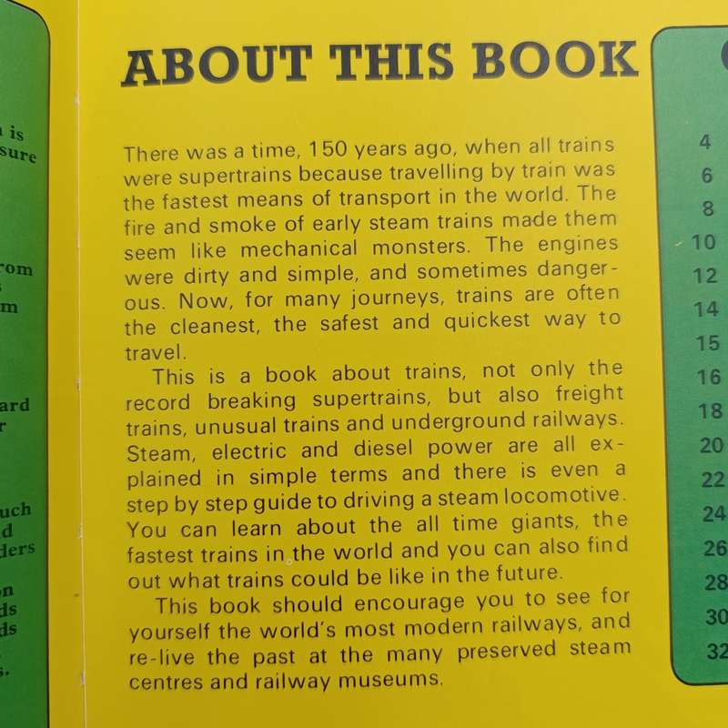 The young Engineer Book of Supertrains