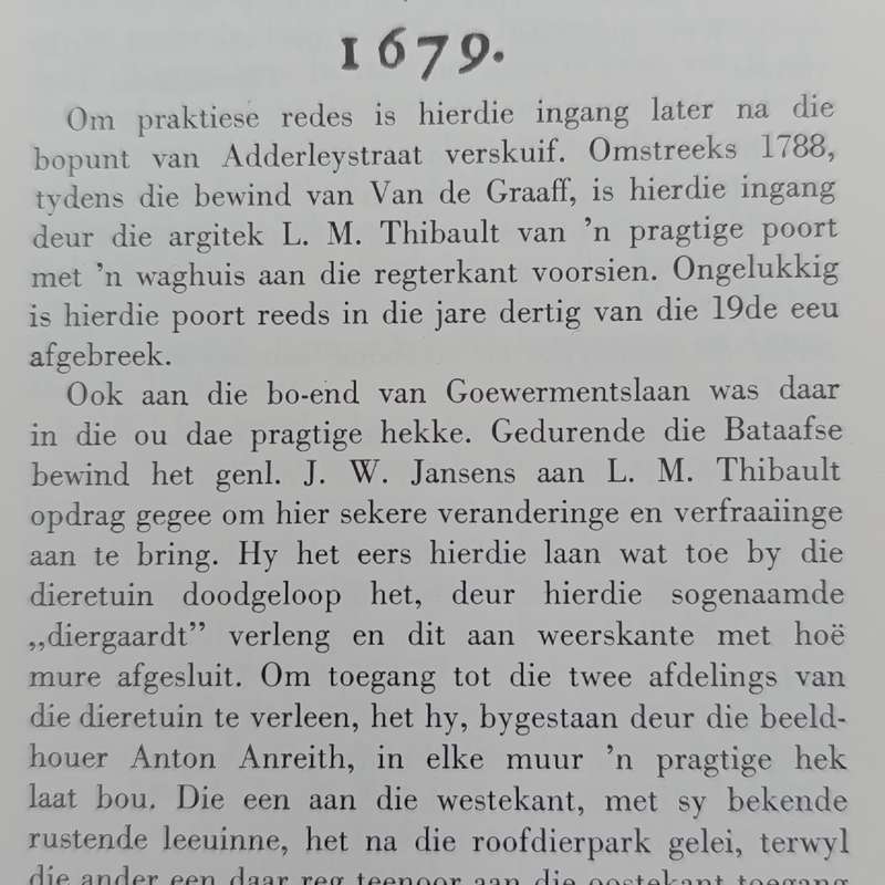 Die Historiese monumente van Suid-Afrika deur J.J Oberholster - geskenk deur Anton Rupert