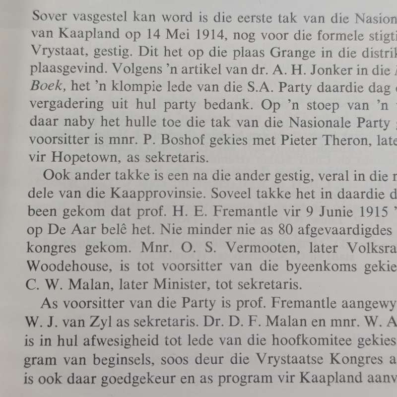 Die Nasionale Party van Suid-Afrika 1914-1964 by M.P.A - Malan